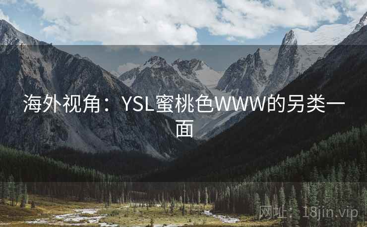 海外视角：YSL蜜桃色WWW的另类一面  第1张